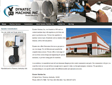 Tablet Screenshot of dynatecmachine.com